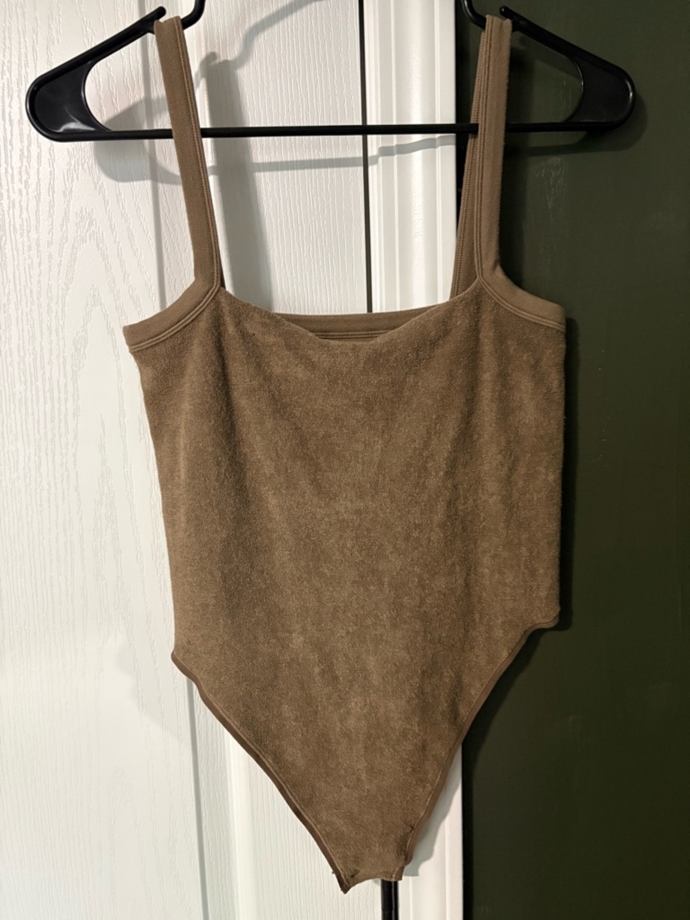 SKIMS Taupe textured Bodysuit